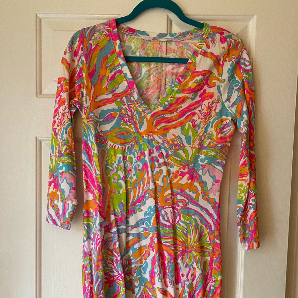 Lilly Pulitzer, NWOT, sz S, print cotton dress